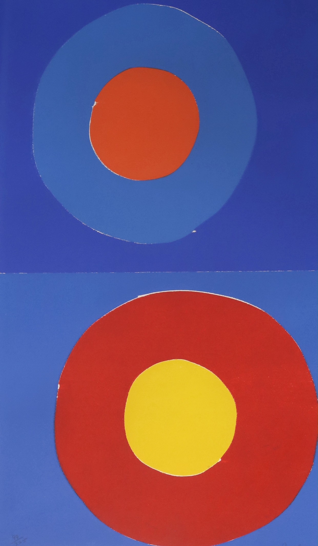 Sir Terry Frost, R.A. (British, 1915-2003), 'Two Loves for Tredavoe, 1999' (Kemp 200), woodcut printed in colours, 1999, 77 x 46cm